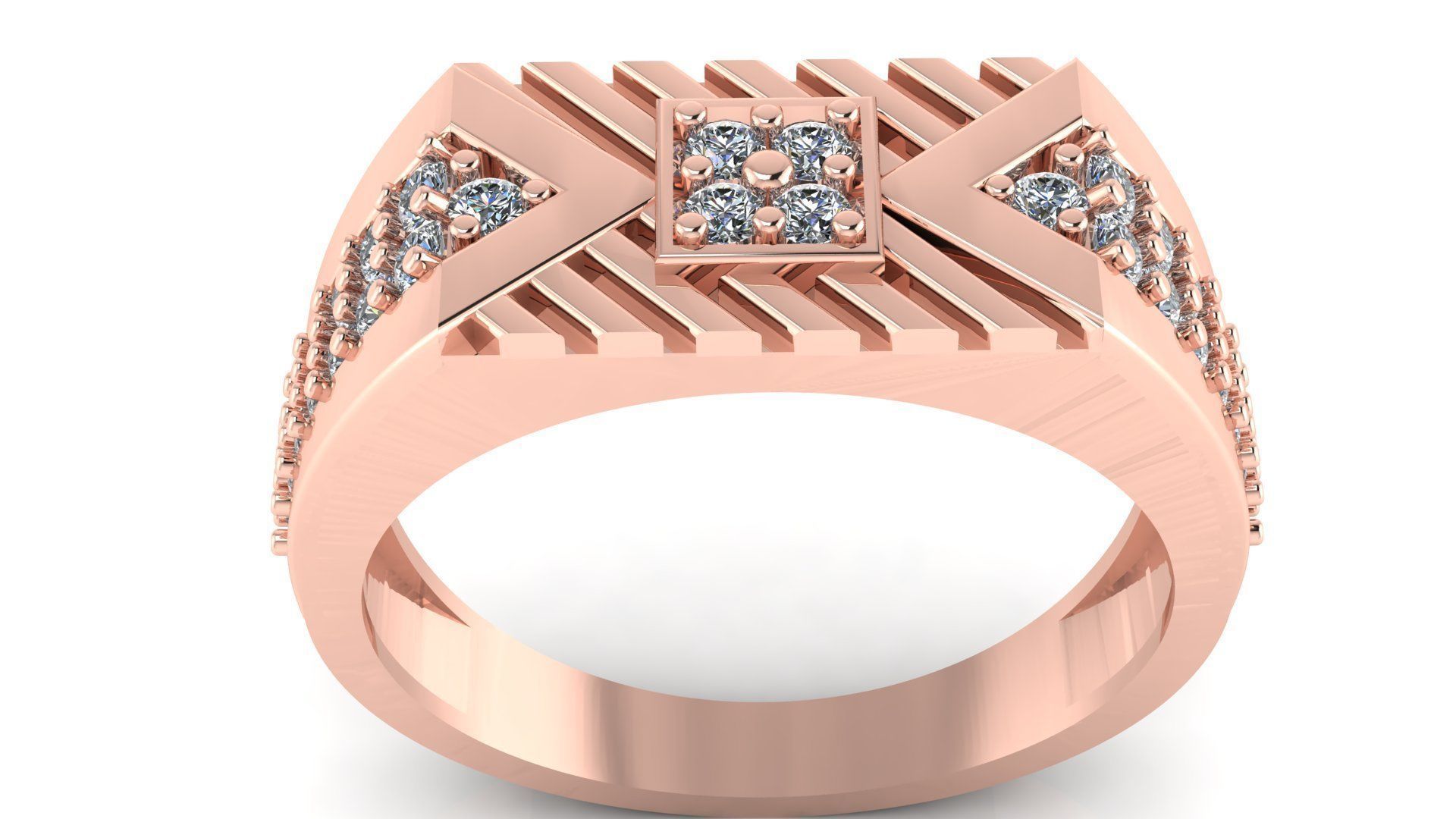 BEST SOLD Men Groom Gents Ring 3dm stl obj mtl 3 3D print model_1