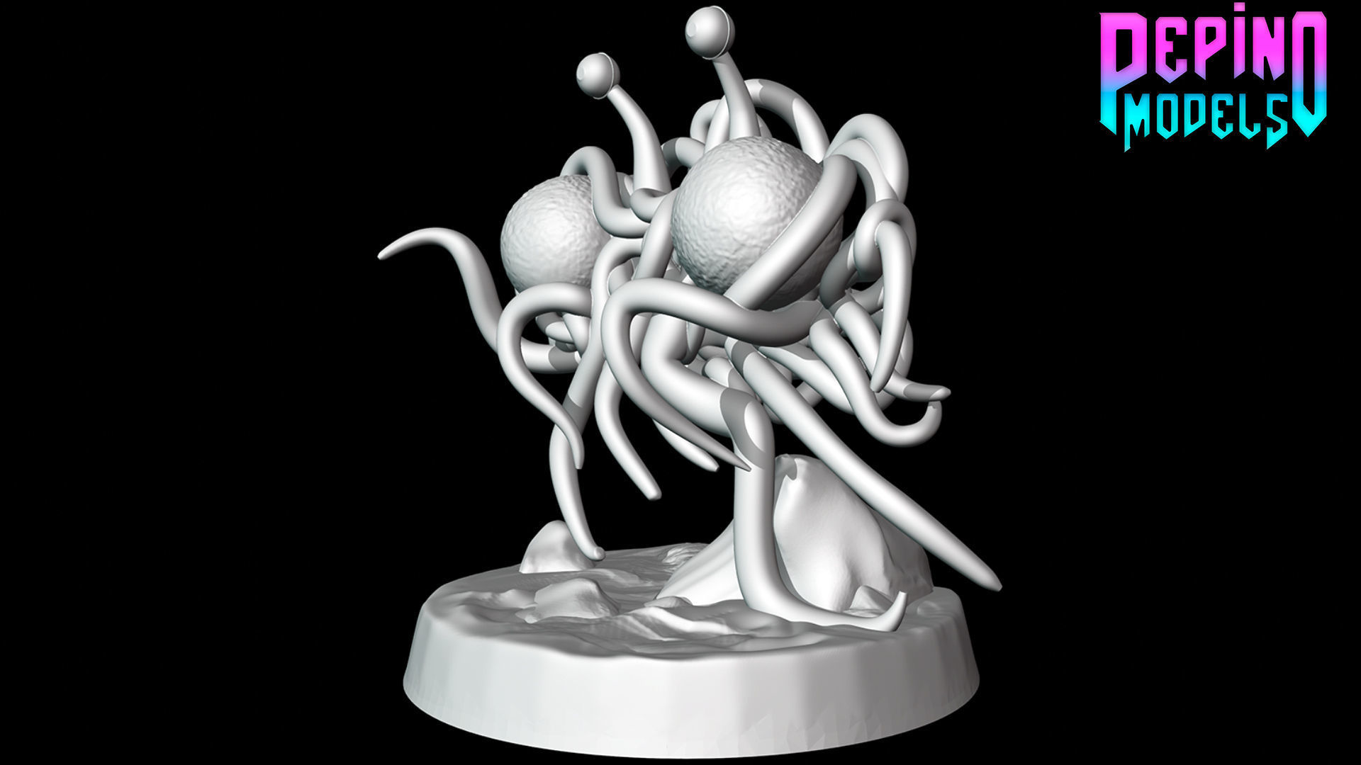 Flying Spaghetti Monster - 70mm miniature 3D print model_2