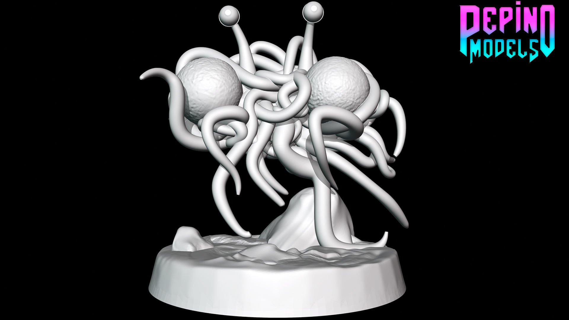 Flying Spaghetti Monster - 70mm miniature 3D print model_1