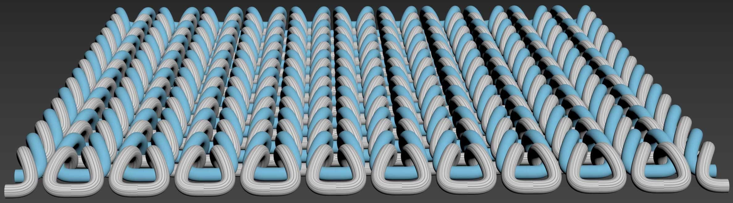 Textile fiber structure 3D model_5