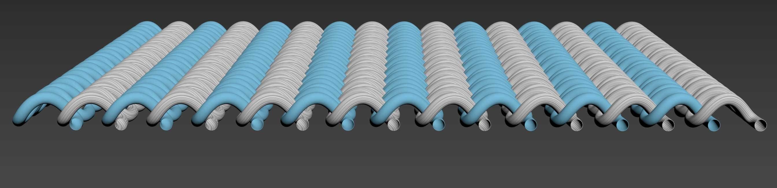 Textile fiber structure 3D model_4
