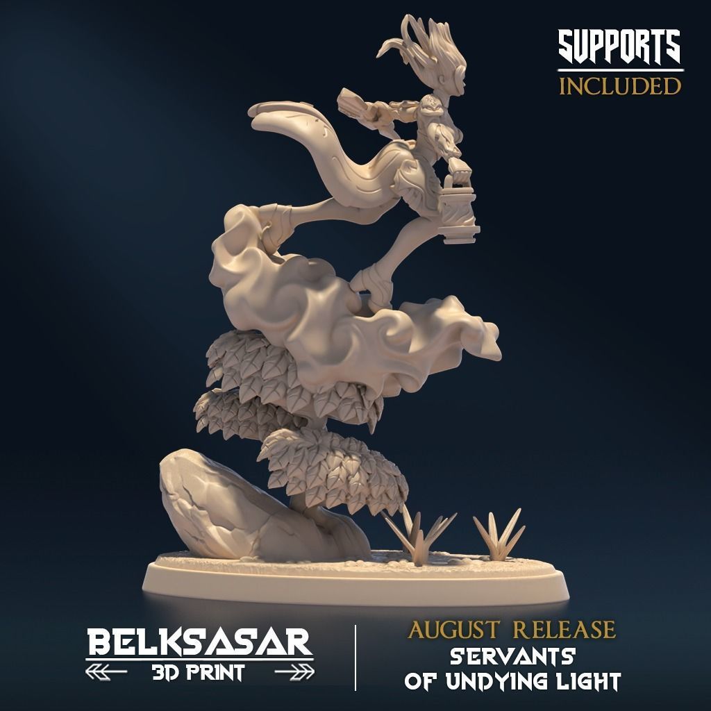 Undying Light Windmage A Nude and Normal 3D print model_1