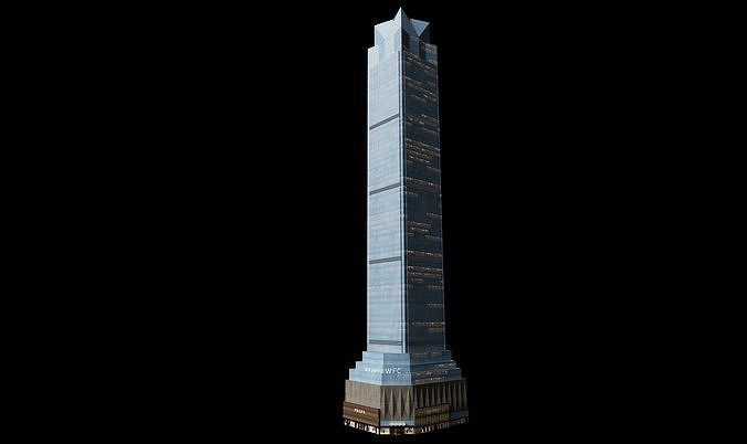 World Financial Center Chongqing China Low-poly 3D model