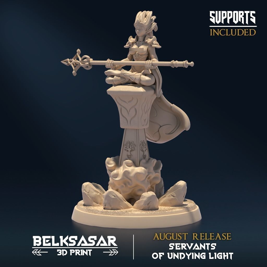Windtraveler Mage Nude and Normal 3D print model_5