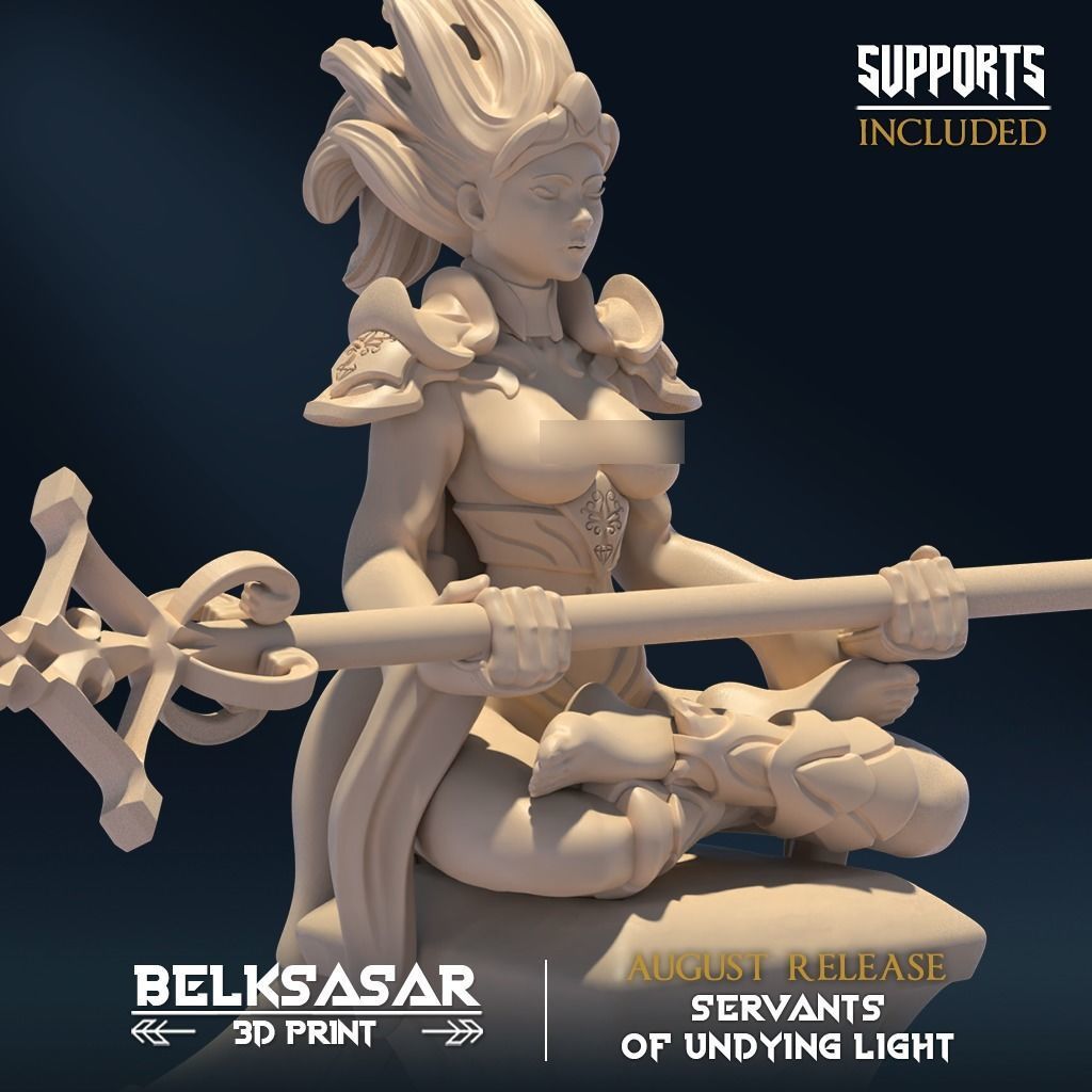 Windtraveler Mage Nude and Normal 3D print model_2