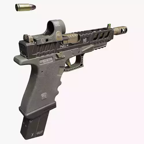 Custom Glock 34 Low-poly 3D model