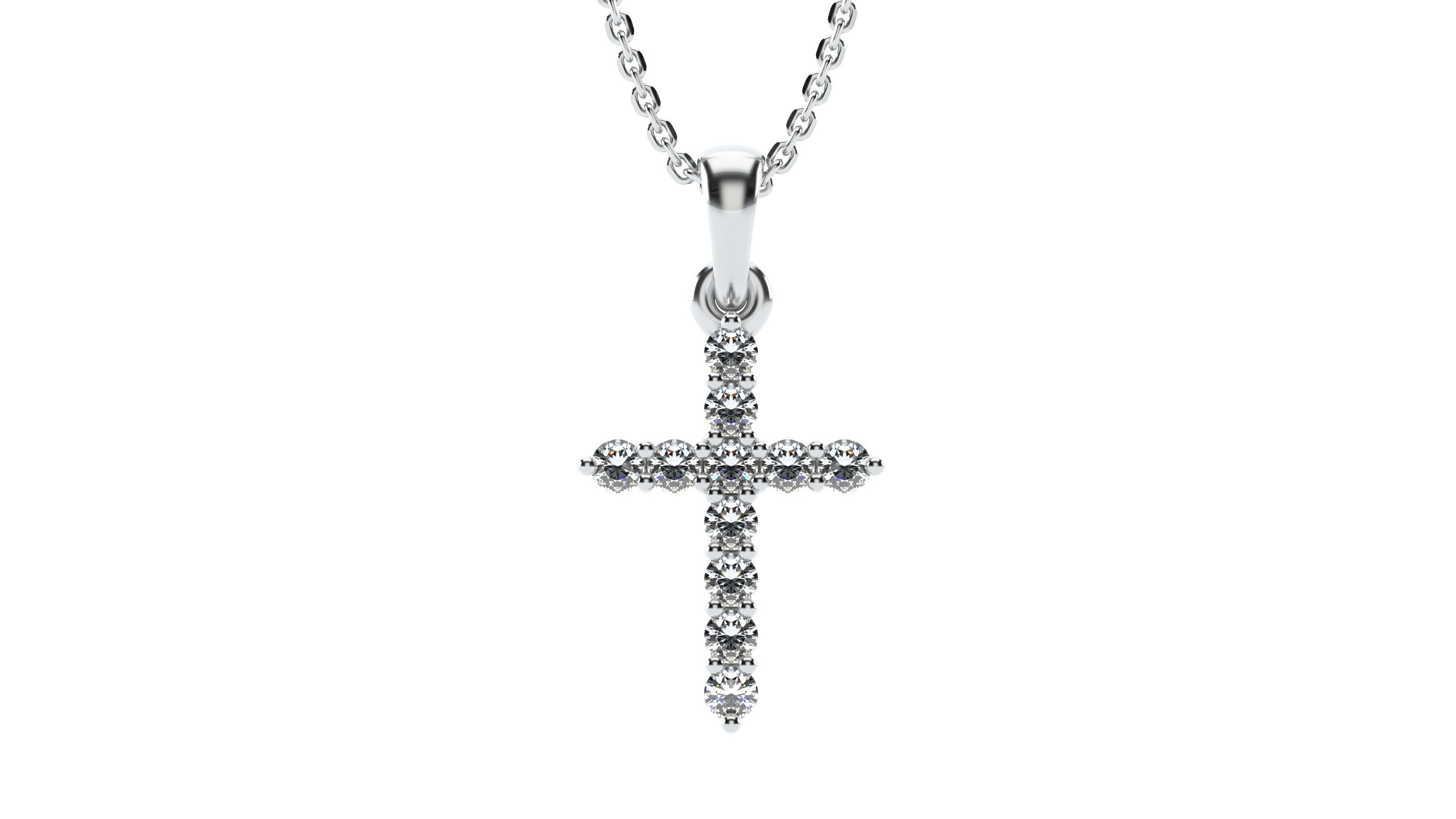 Cross pendant 3 3D print model_1