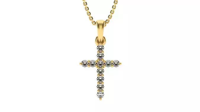 Cross pendant 3 3D print model