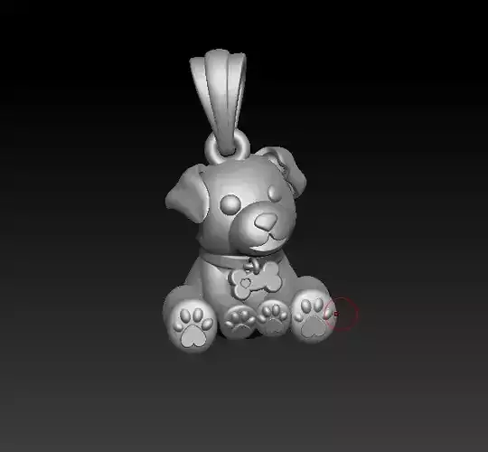 Bear Baby pendant with 3D print model 3D print model