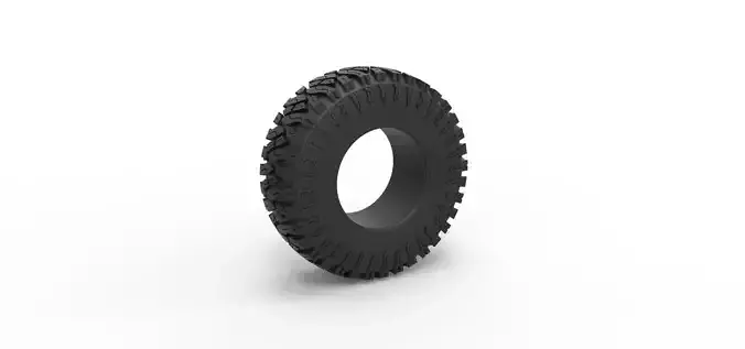 Offroad tire 103 Scale 1 to 25 3D print model