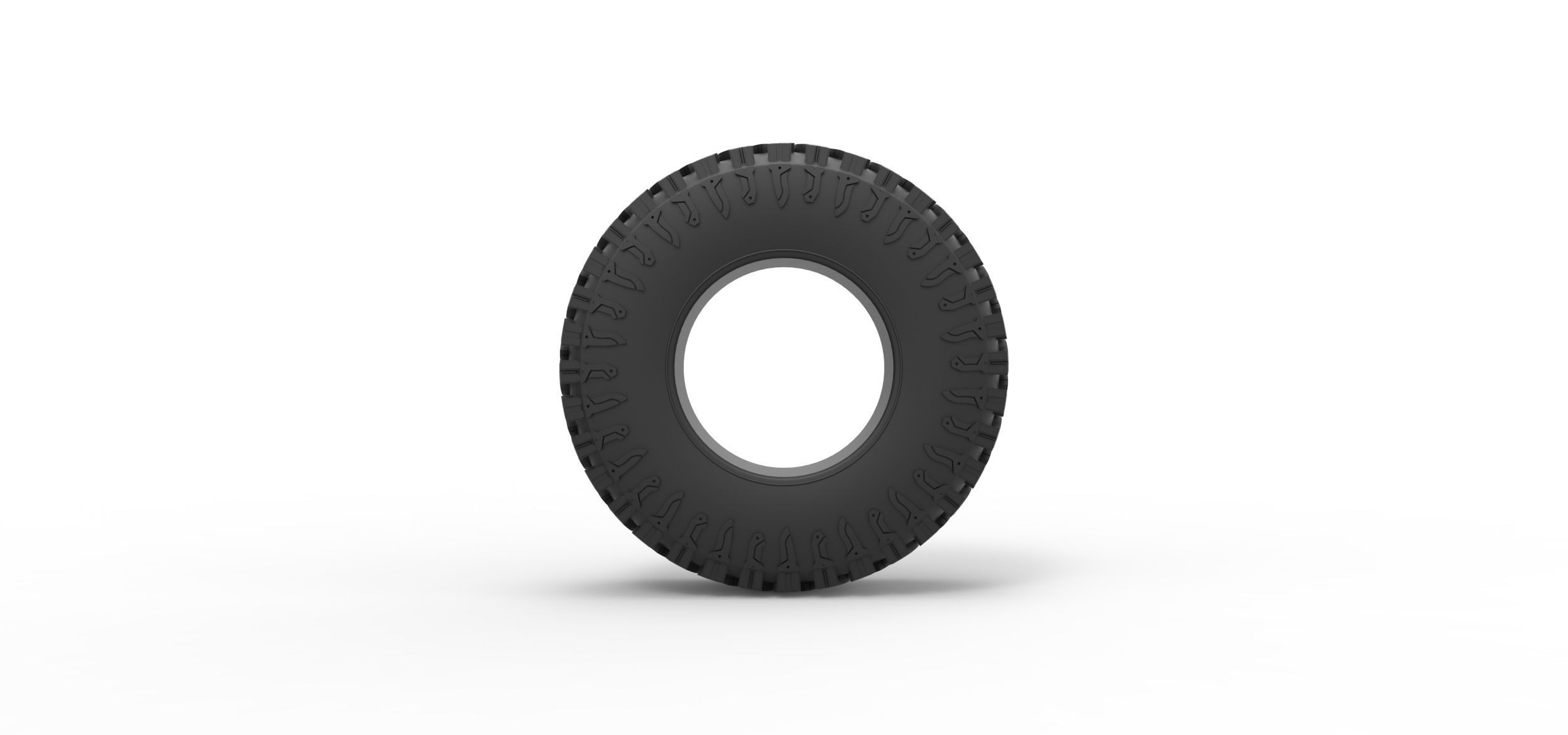 Offroad tire 103 Scale 1 to 25 3D print model_4