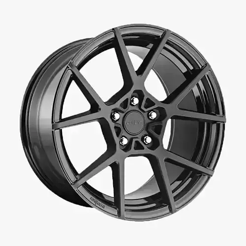 Rotiform KPS Wheel Matte Black With Gloss Black Windows Low-poly 3D model