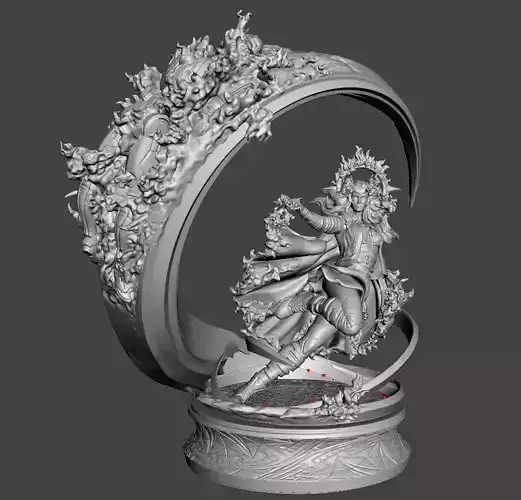 scarlet statue 3d for 3d printing 3D print model