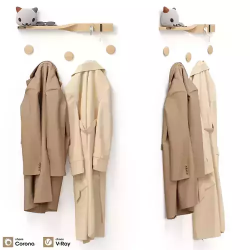 Decor entrance hall coat rack polo coat Set 91