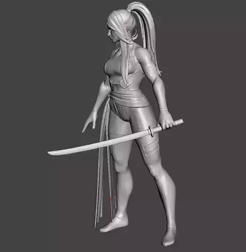 psylocke 3d model for 3d printing