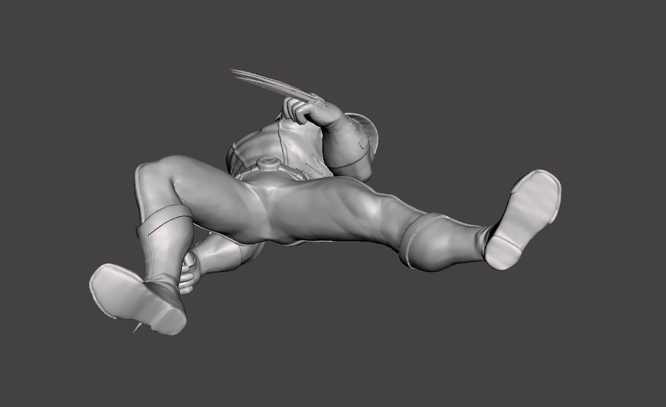 wolverine 3d model for 3d printing 3D print model_5