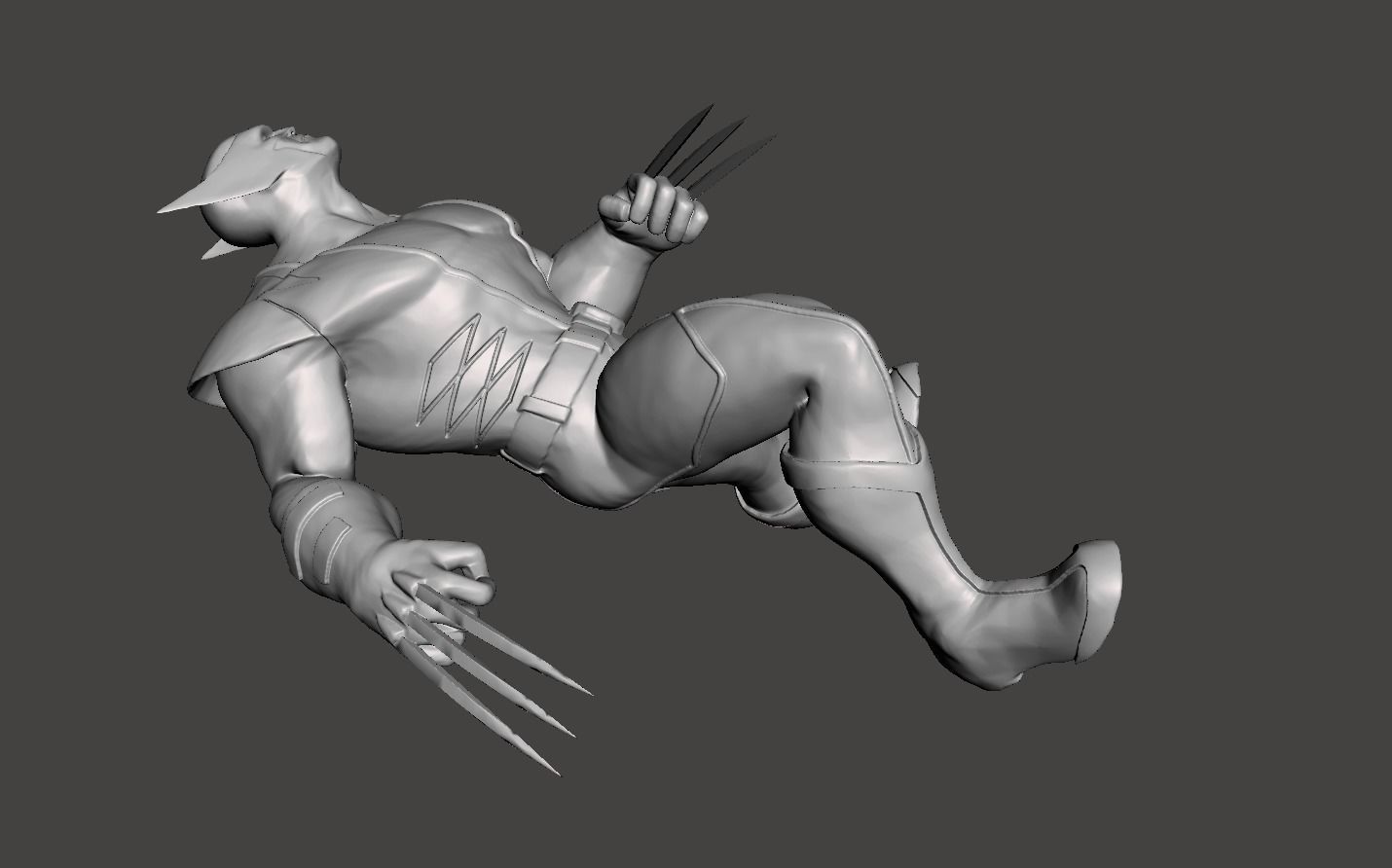 wolverine 3d model for 3d printing 3D print model_4