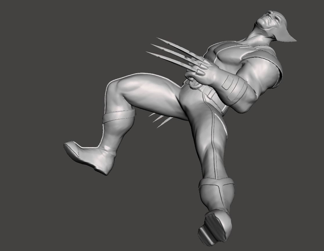 wolverine 3d model for 3d printing 3D print model_1