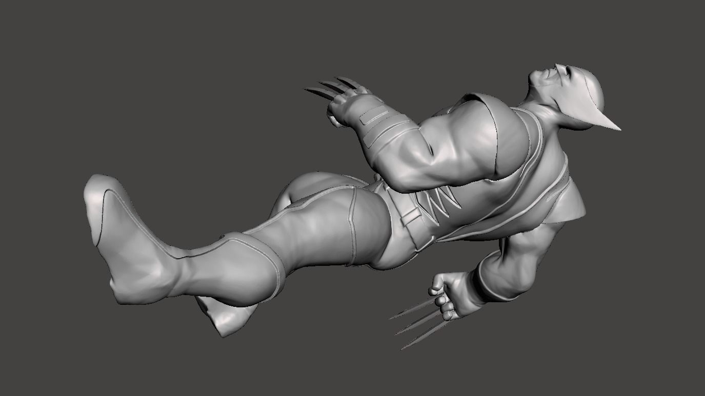 wolverine 3d model for 3d printing 3D print model_2