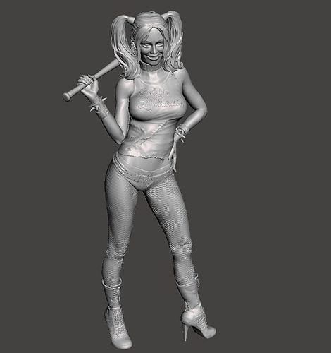 Harley Quinn 3d model monster for 3d printing 3D print model