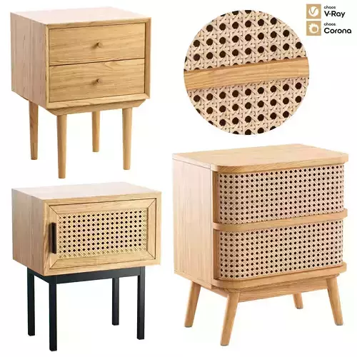 La Redoute Interieurs Bedside Tables Set 1