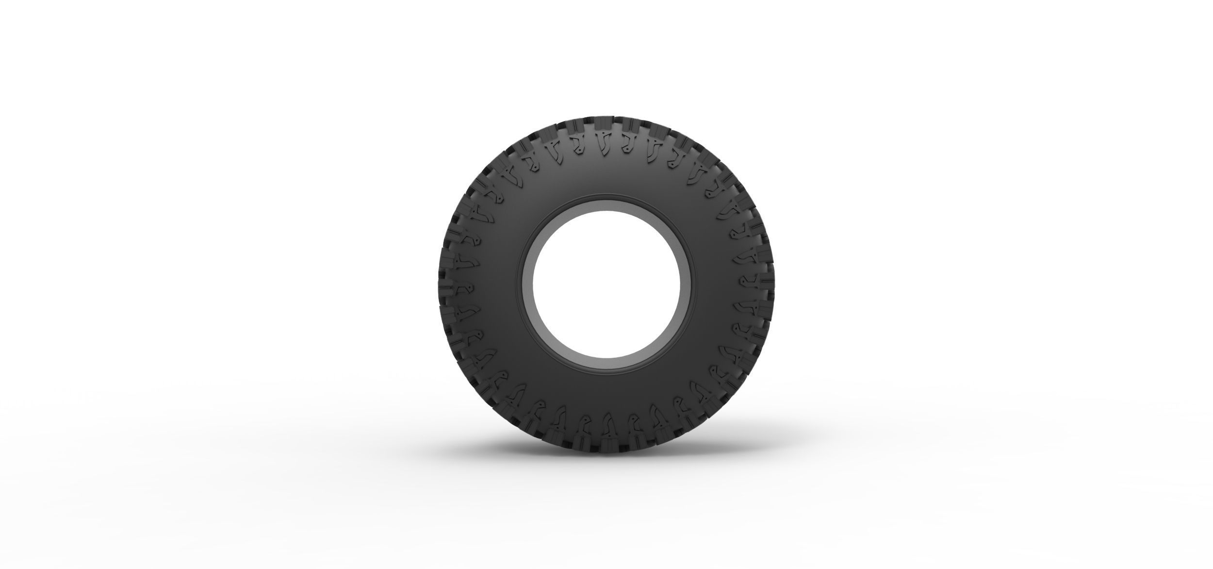 Offroad tire 104 Scale 1 to 25 3D print model_4