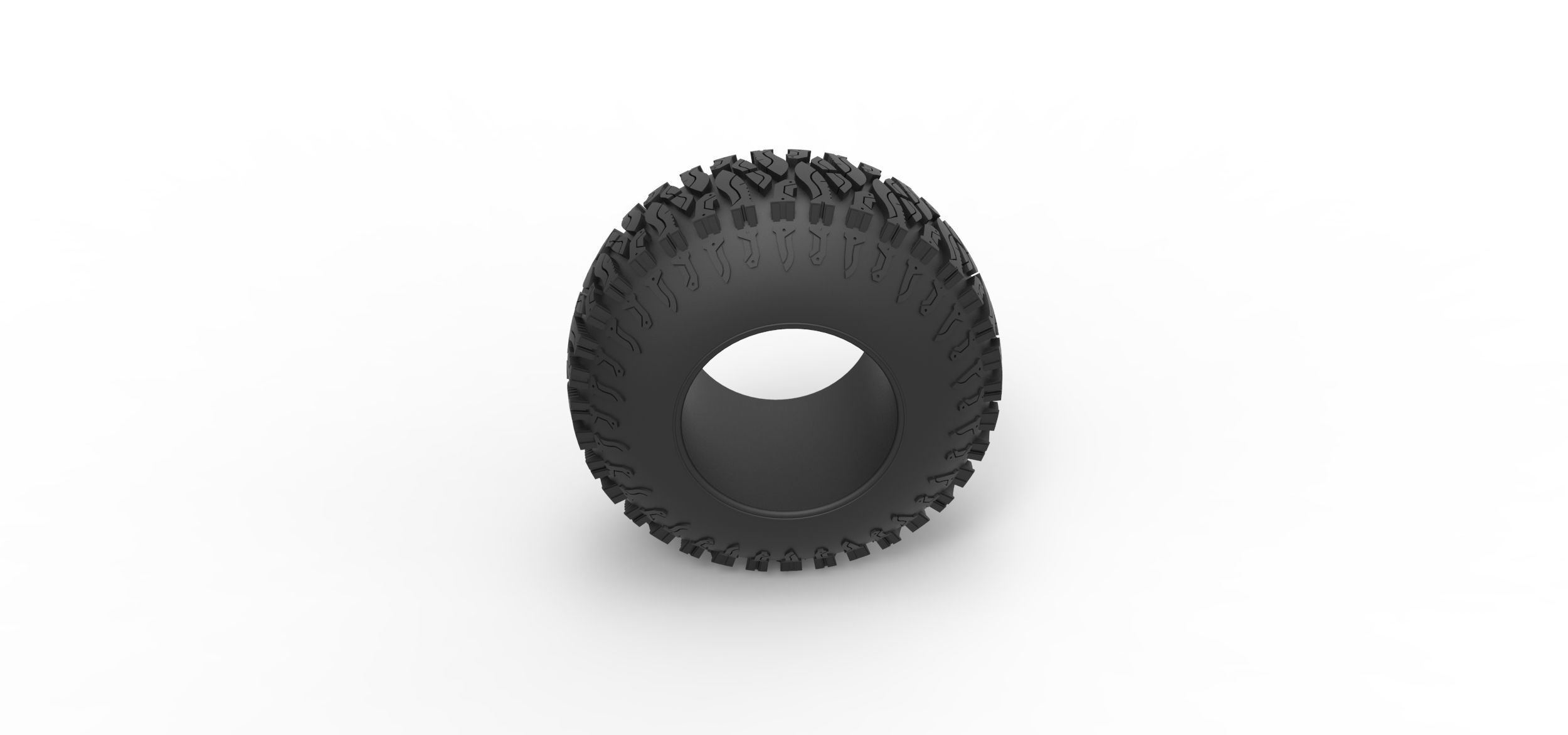 Offroad tire 104 Scale 1 to 25 3D print model_5