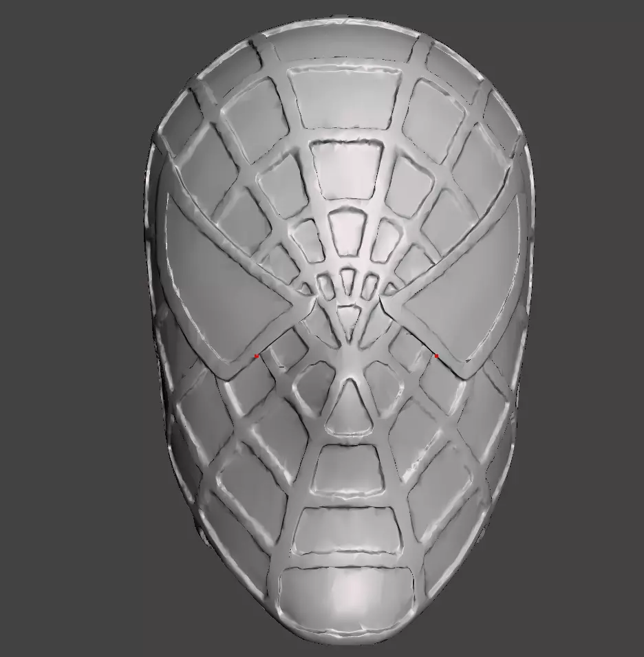 spiderman head 3D print model_0
