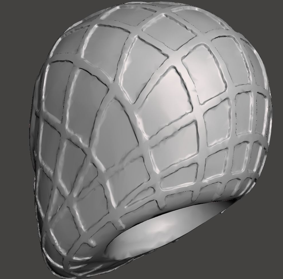 spiderman head 3D print model_2