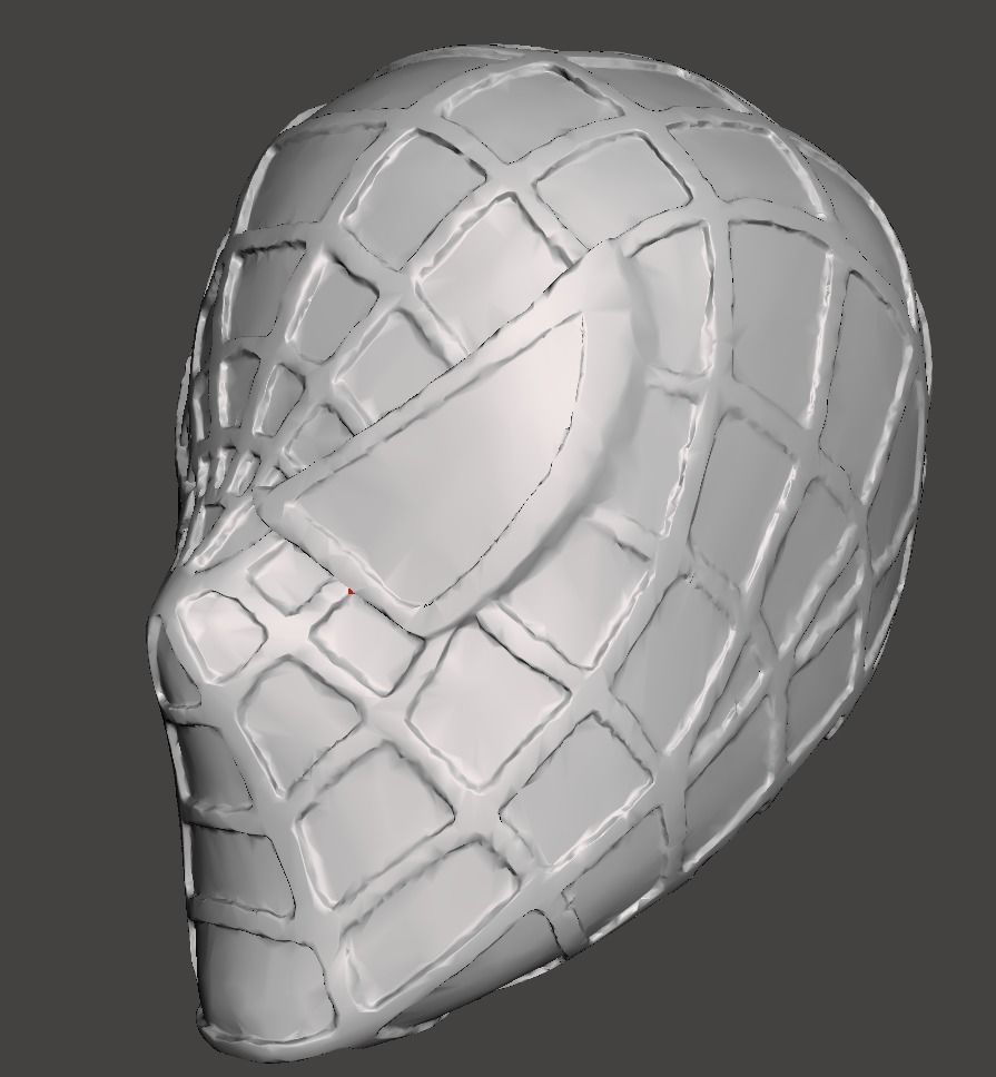spiderman head 3D print model_1