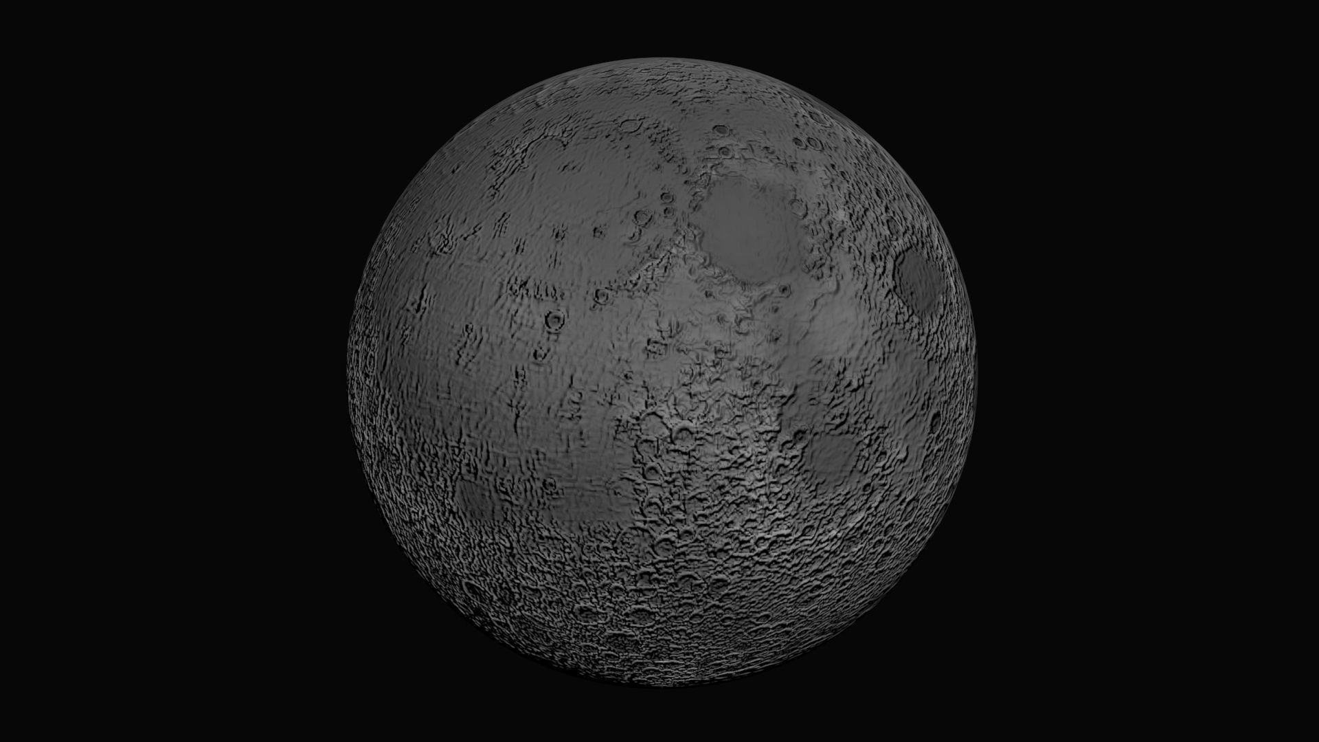 Moon Planet 3D model_6