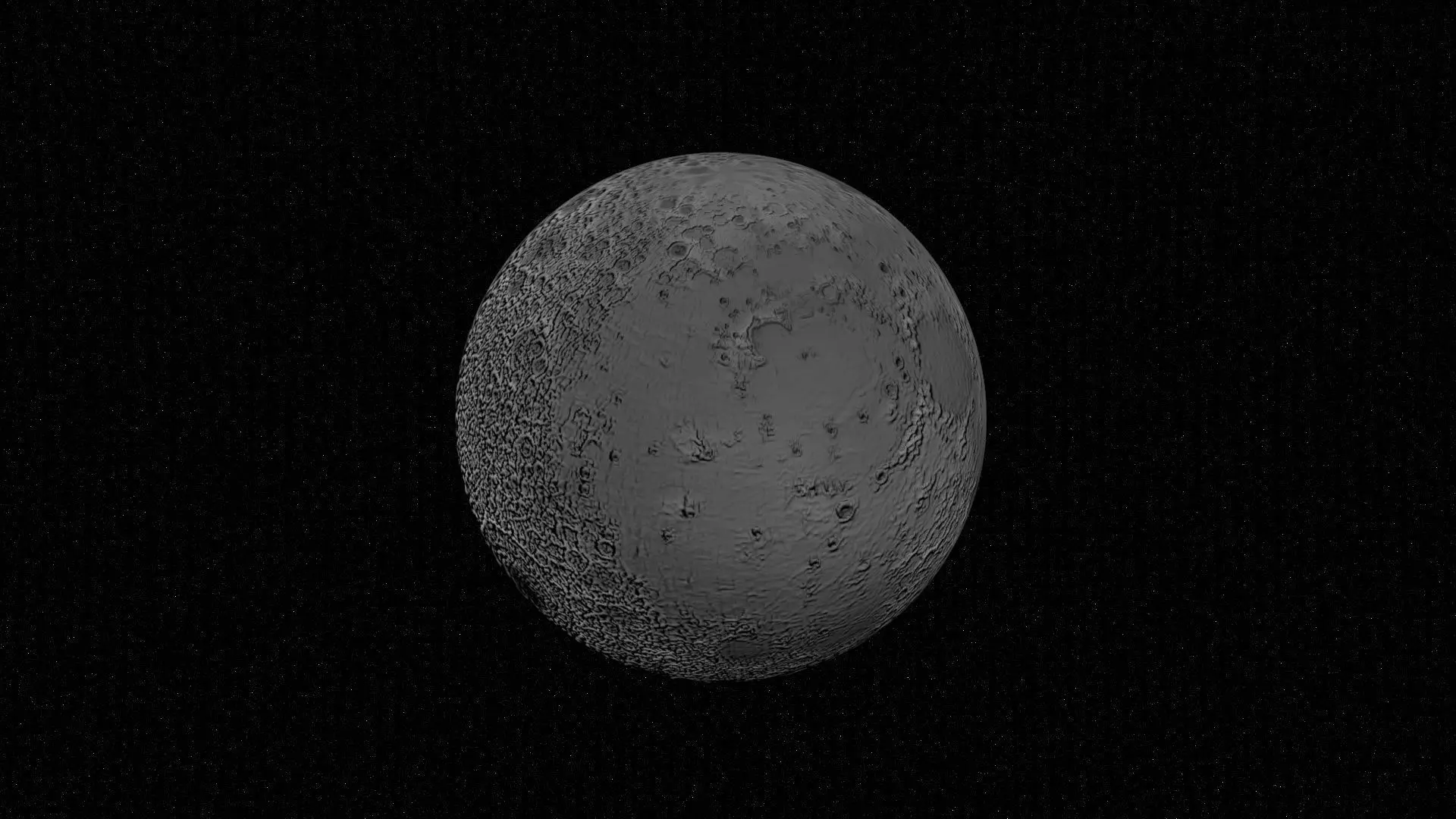 Moon Planet 3D model_0