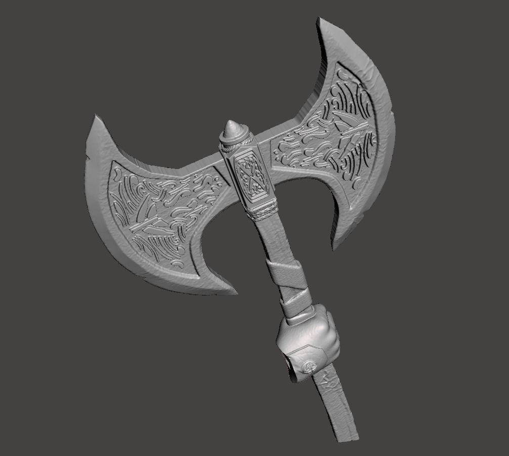 axe viking thor axe 3d for 3d printing 3D print model_4