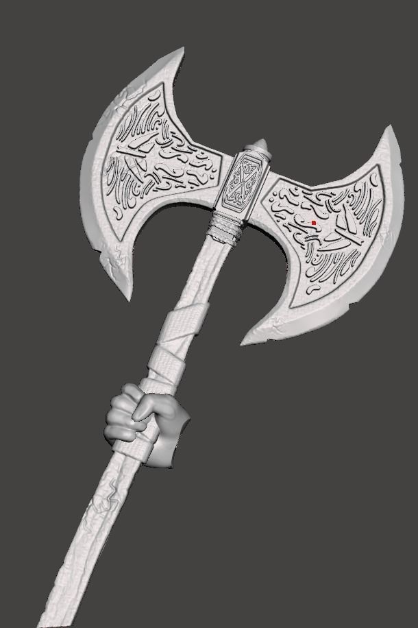 axe viking thor axe 3d for 3d printing 3D print model_2