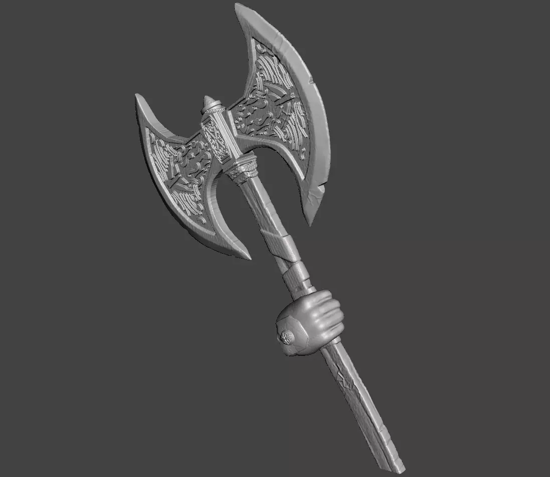 axe viking thor axe 3d for 3d printing 3D print model_0