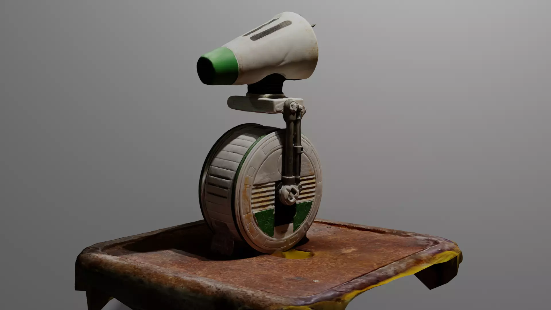 D-0  3D Model  Low-poly 3D model_0