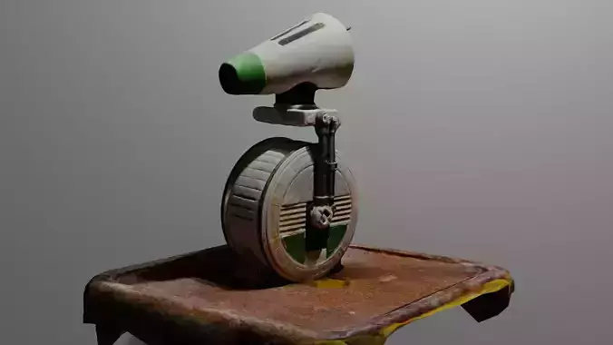 D-0  3D Model  Low-poly 3D model