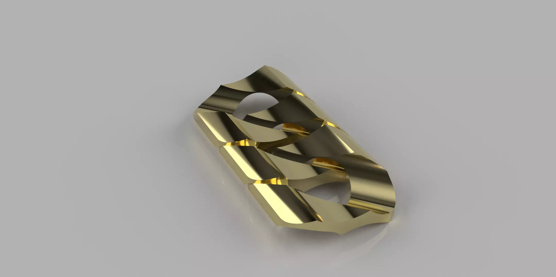 Cuban curb link bevelled 3D print model