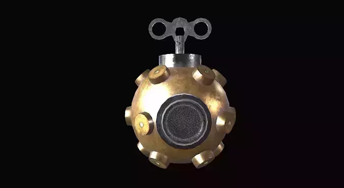 Bomba redonda 3D model