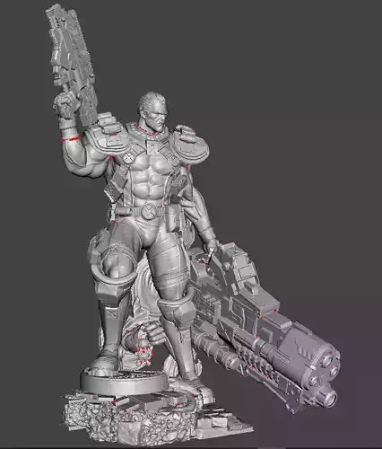 cable man  3d model for 3d printing from xmen