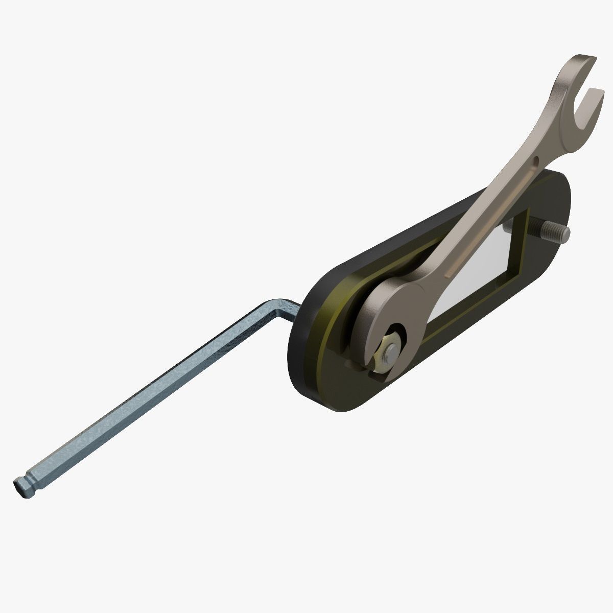 Allen Key and Spanner Animation 3D model_6