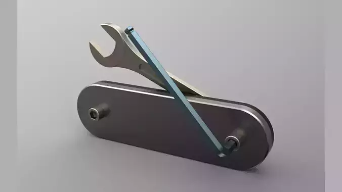 Allen Key and Spanner Animation 3D model
