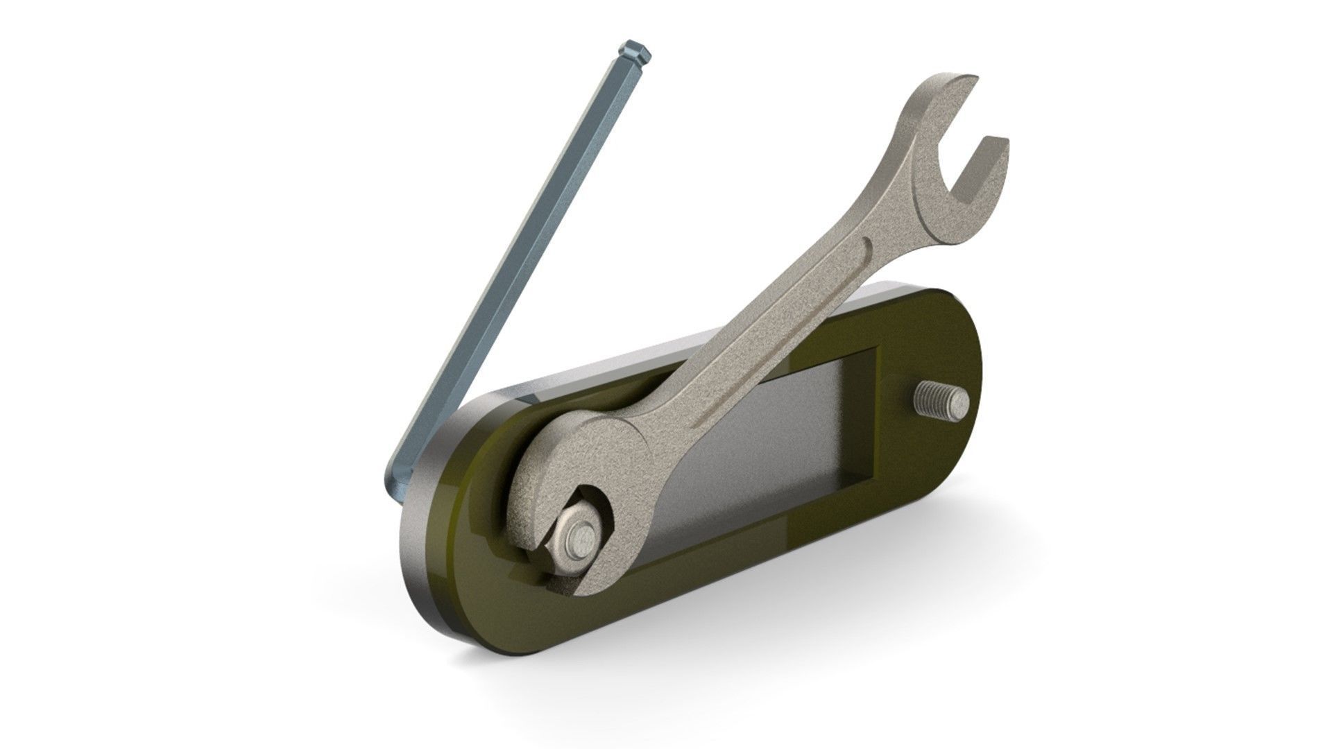 Allen Key and Spanner Animation 3D model_5