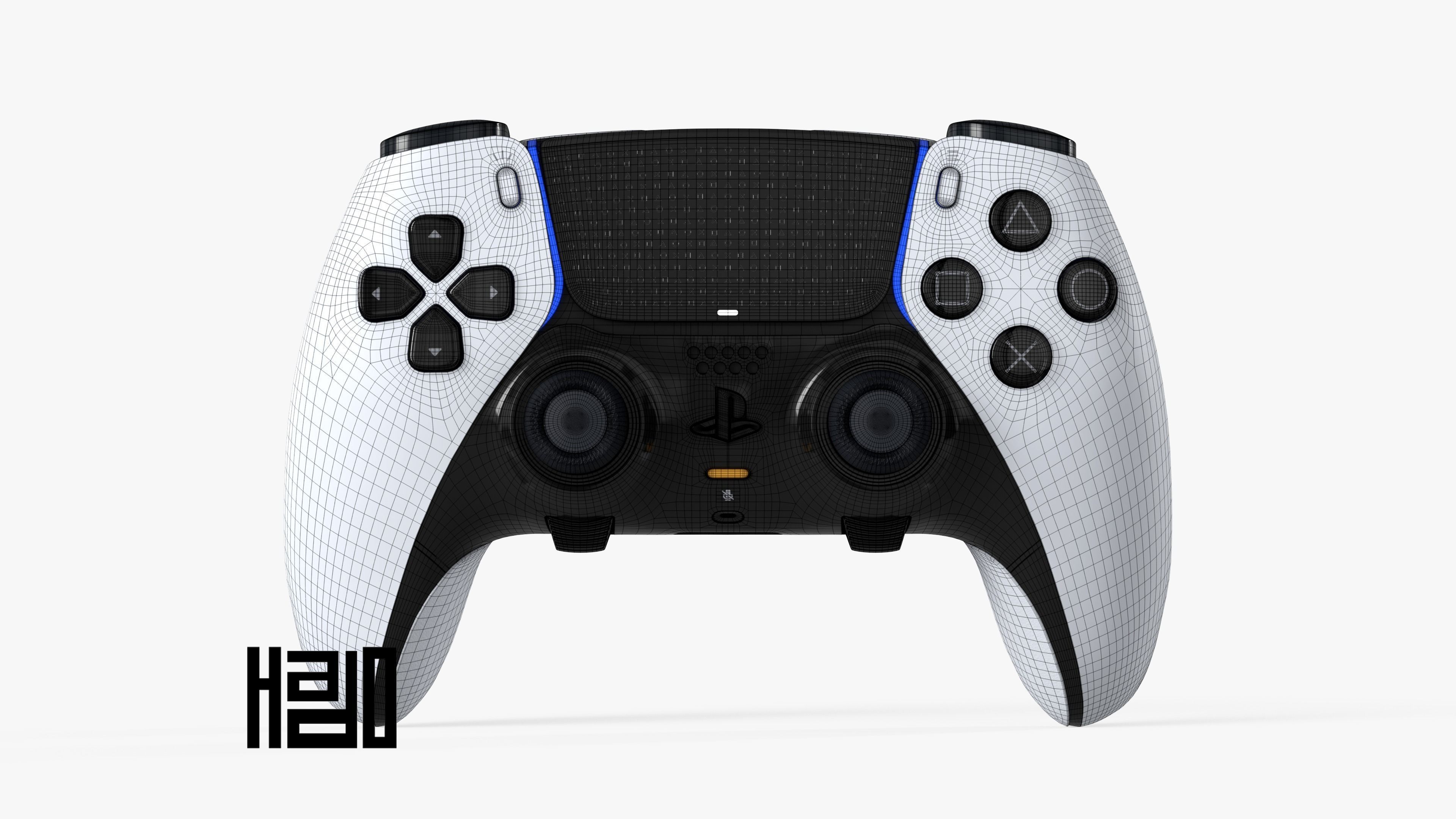 Dualsense Edge Low-poly 3D model_4