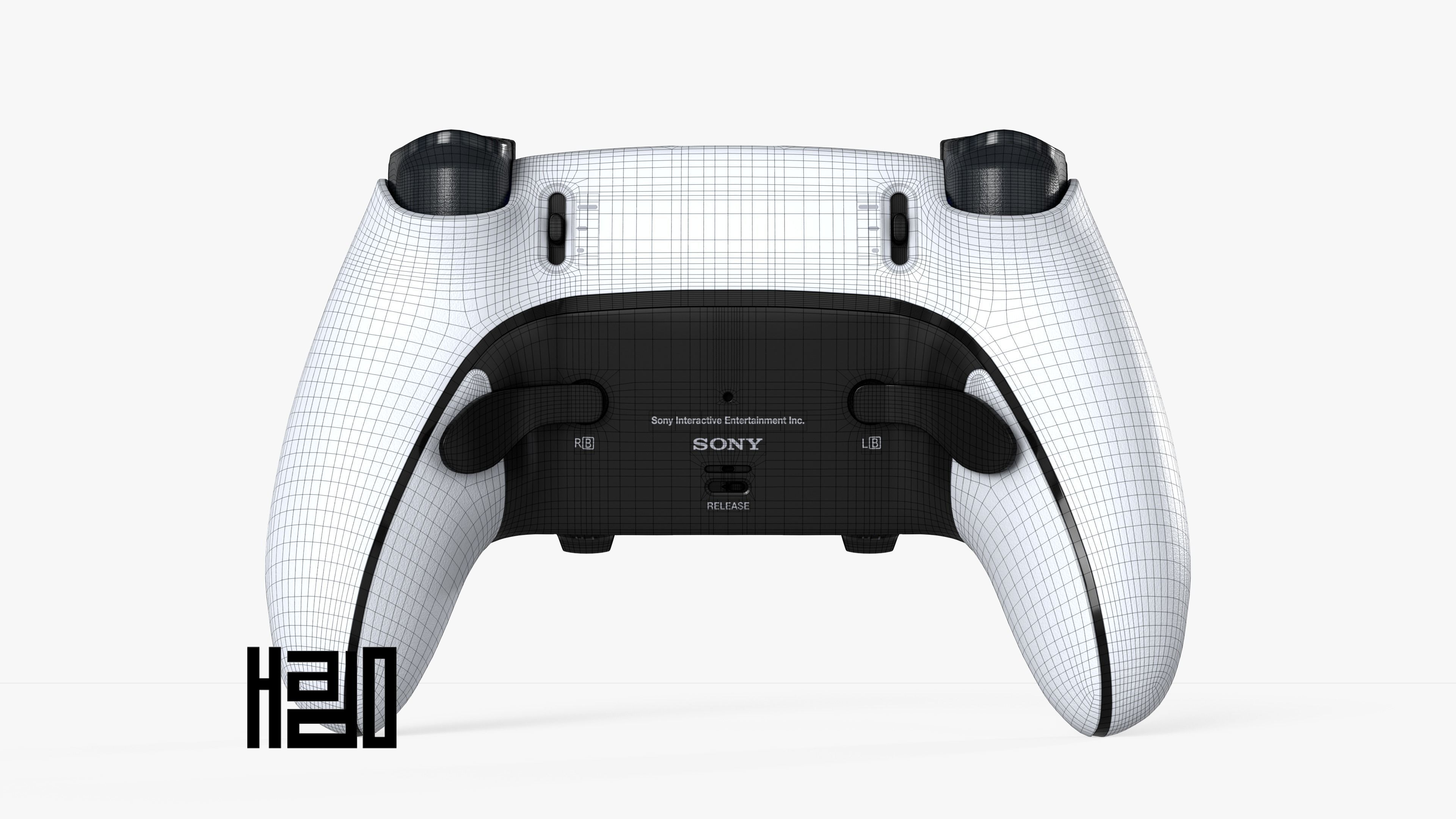 Dualsense Edge Low-poly 3D model_5