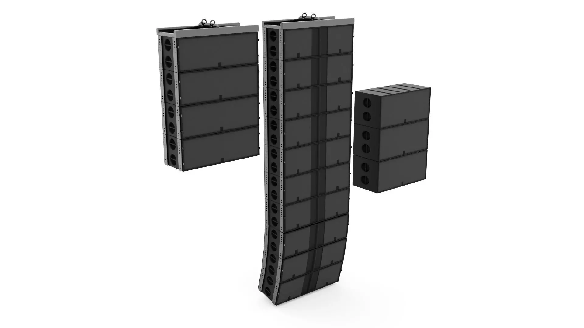 Concert Sound Systems Line Array 3D model_0