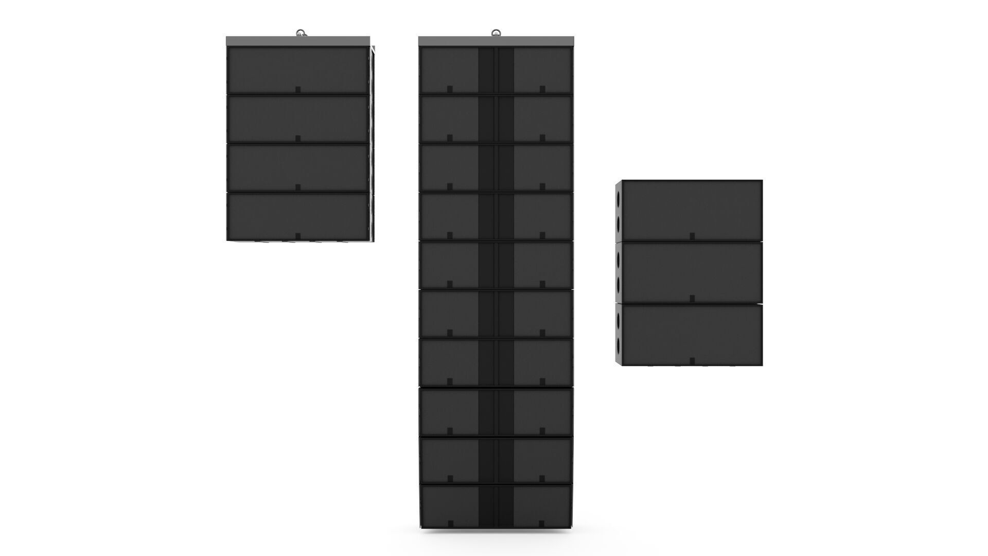 Concert Sound Systems Line Array 3D model_1