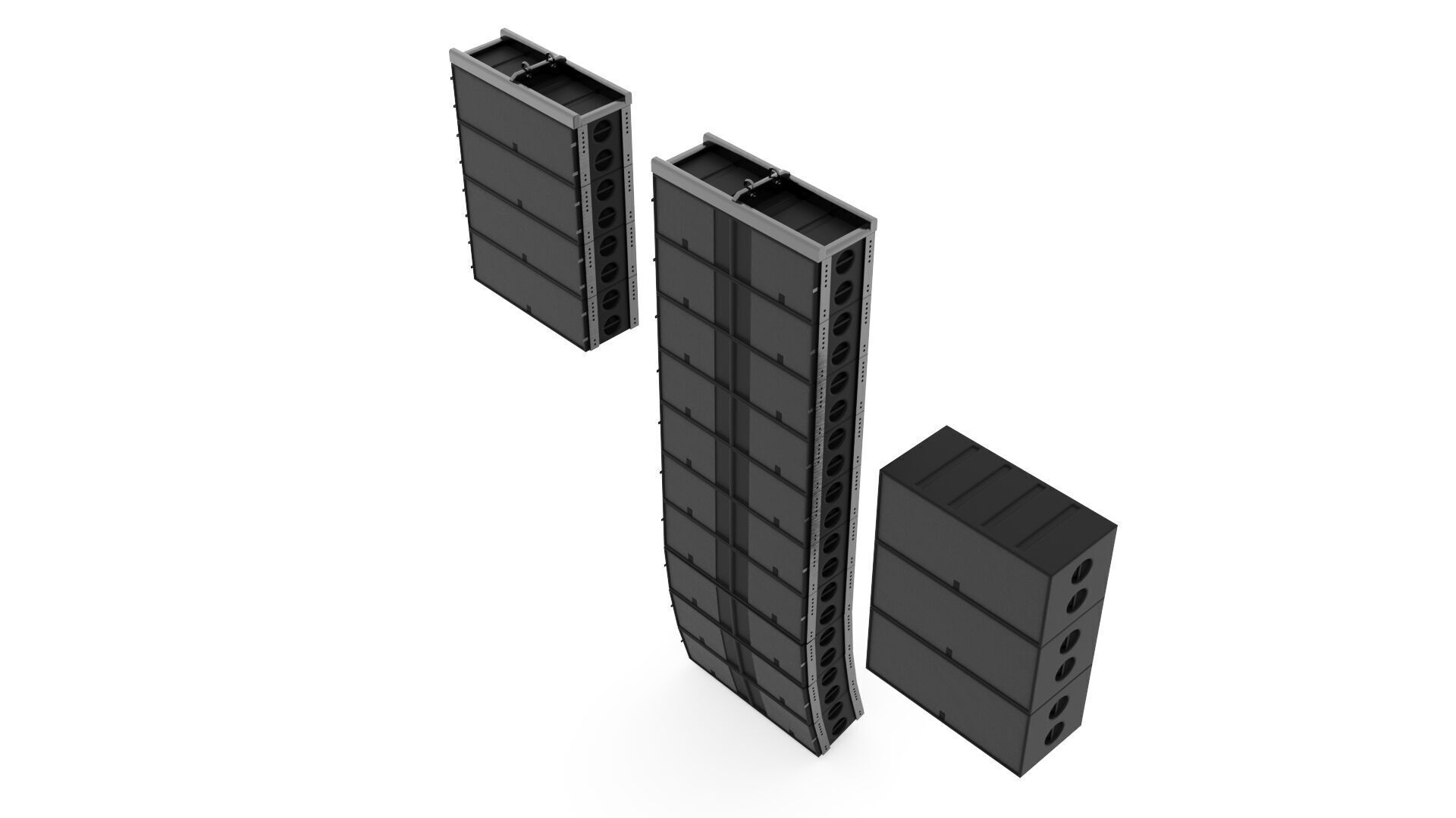 Concert Sound Systems Line Array 3D model_2
