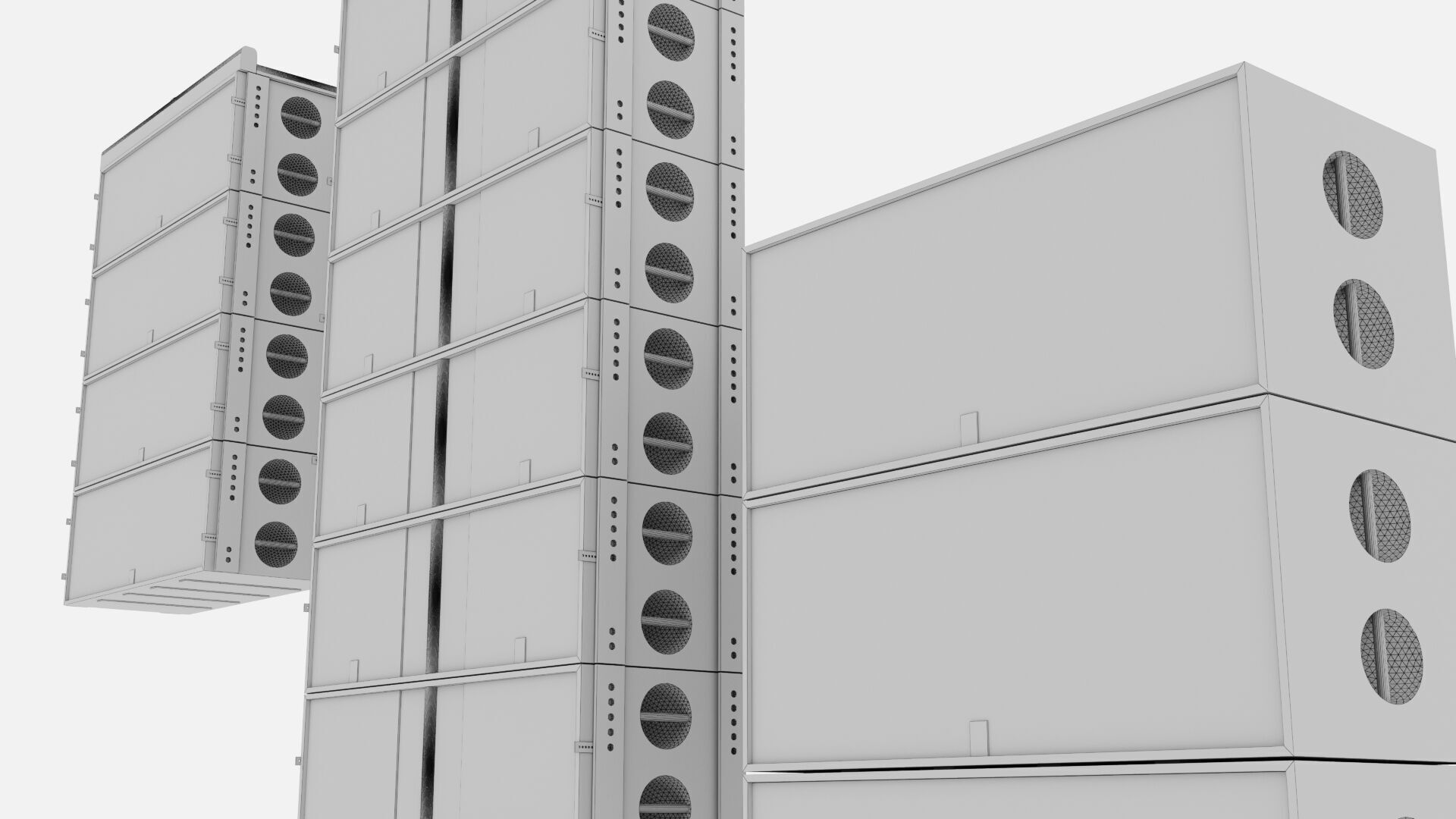 Concert Sound Systems Line Array 3D model_7