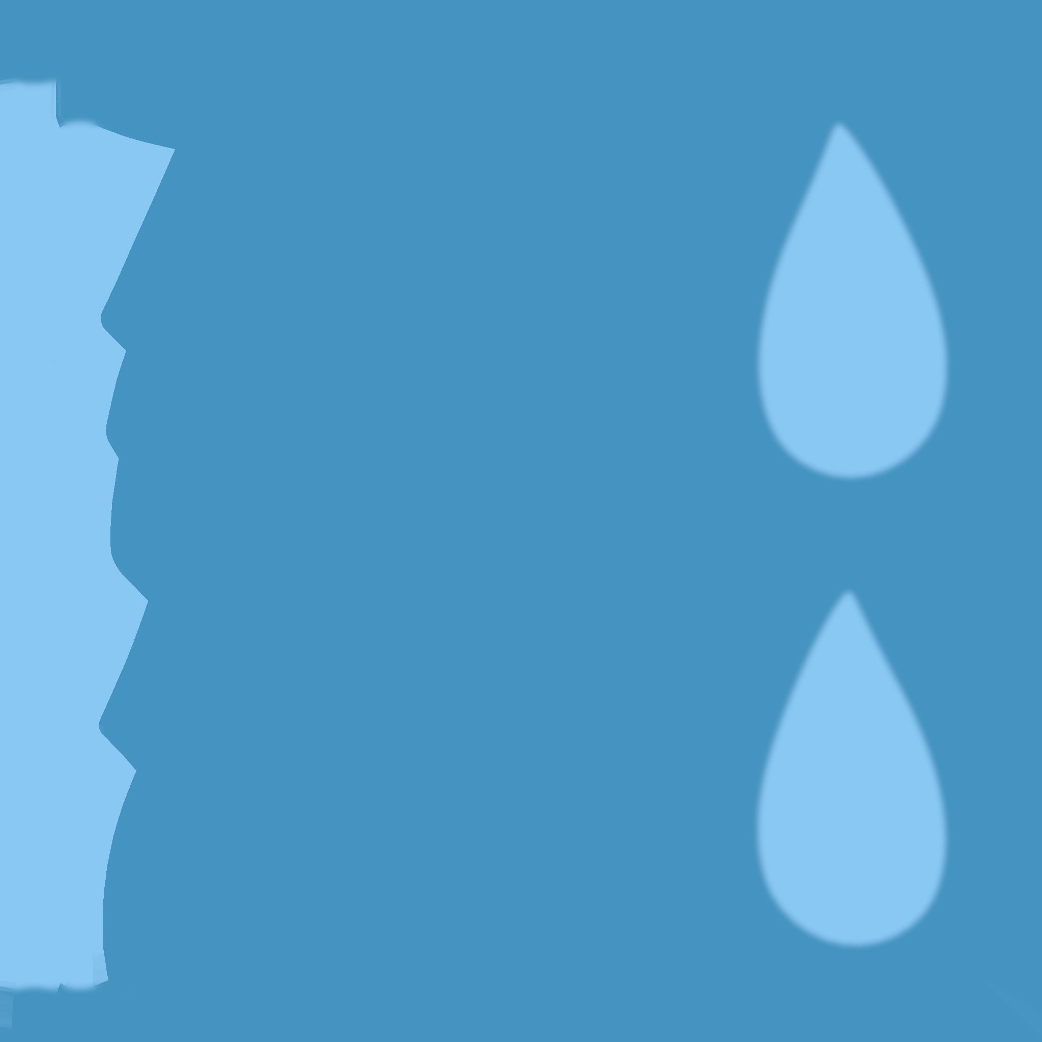 Furry Ears Tiara F03 Blue - Headband Character Design Low-poly 3D model_15